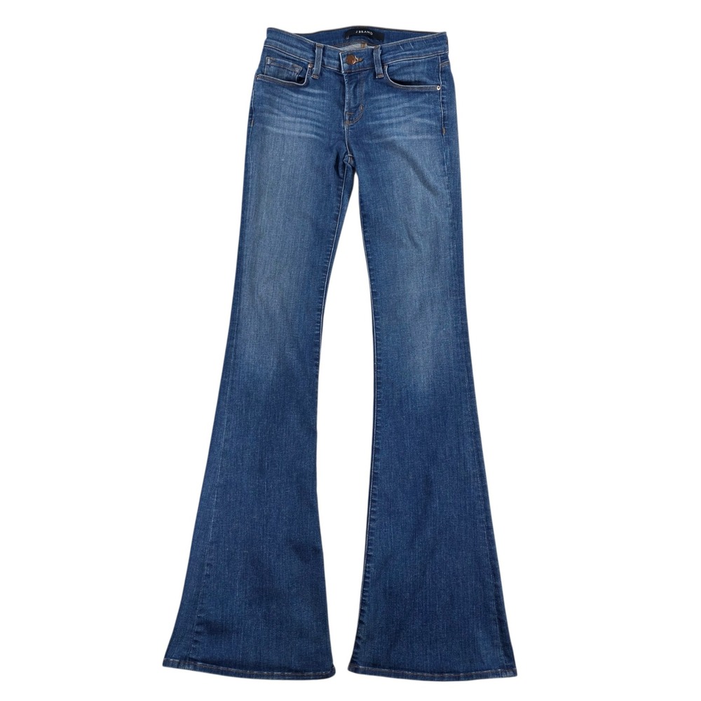 J Brand Martini Pacifica Flare Jeans Blue 25 Womens Denim Boho 70s Style